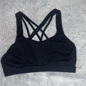 Lululemon Black Strappy Sports Bra